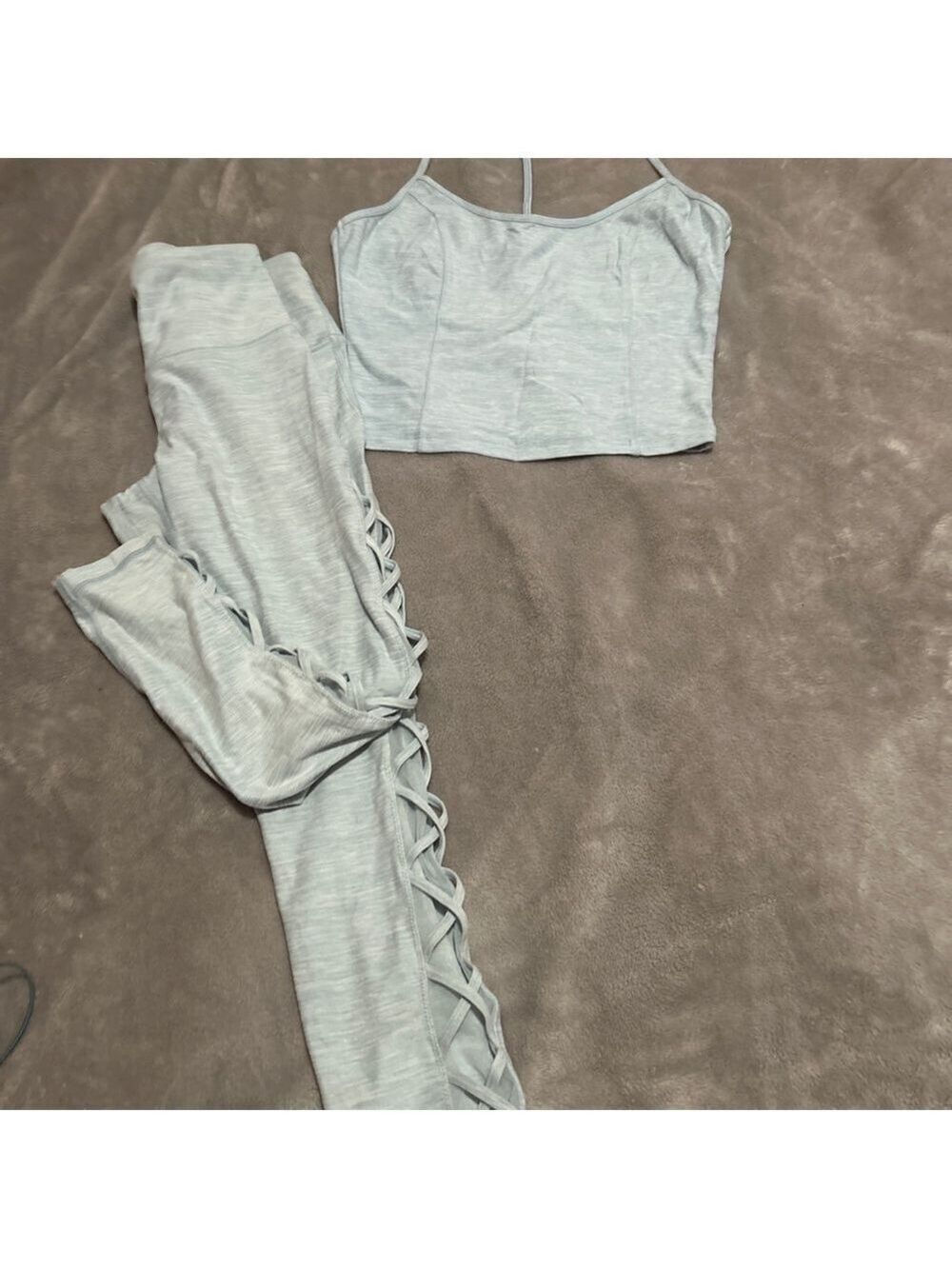 Women's Victoria's Secret Leggings M Light Blue